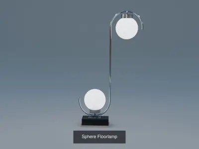 Collection Bedside Lamp Sphere  3D Model Pack