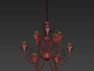 Iona Chandelier 3D model buy