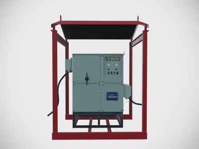 Mining fuse box Low-poly 3D model