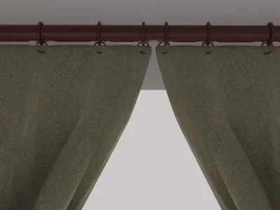 Curtains 3D model