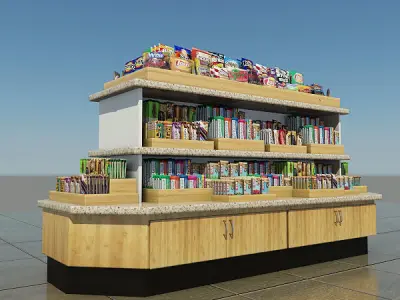 Snack Merchandise Island 3D model