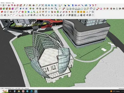 3D model of a building 3D model