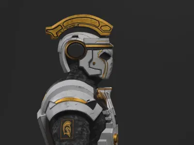 Sci Fi Centurion Low-poly 3D model