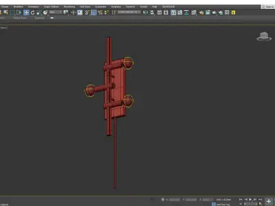  Kinzie Three Light Plug in Wall Sconce Low-poly 3D model