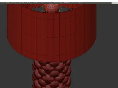 Cyan Design Corsica Table Lamp Low-poly 3D model