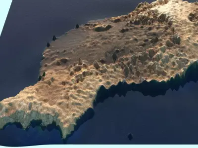 Lanzarote Island 3D model
