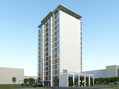 Residential building 3D model
