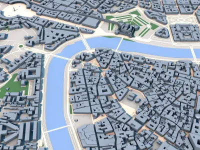 Vatican City Country in Europe 3D model