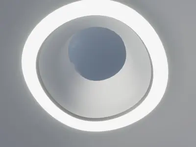 Futuristic Architectural Dome Interior 3D model