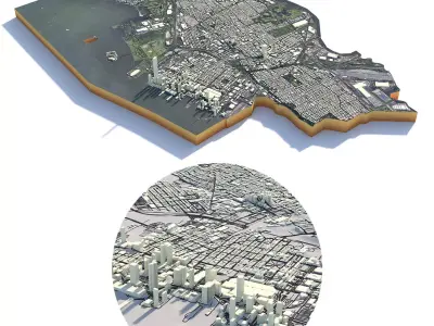 Jersey City Newark in New York 3D model