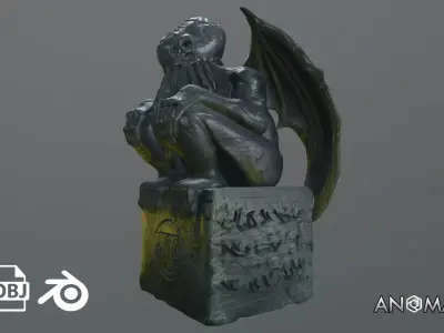 cthulhu statue 3D model