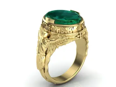 ring angel 3D print model