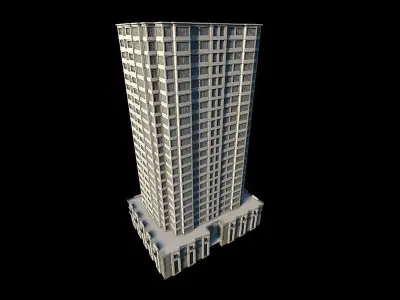 Building london skyscraper Low-poly 3D model