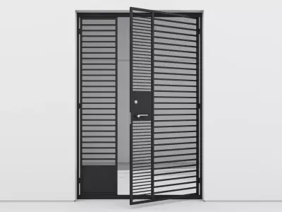 Aluminium door 29 3D model