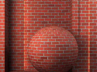 4K Brick Wall Textures  - 5 Patterns - Seamless PBR Red Bricks Texture