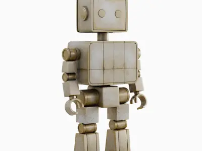 Decorative Robot Sculpture 01 3D model