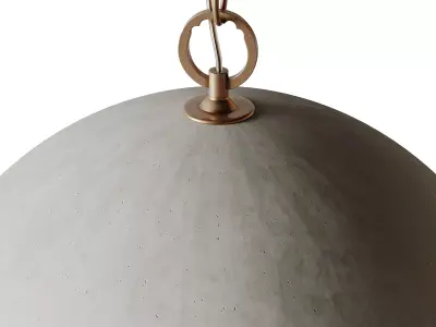 Elliot Wide Dome Pendant light 3D model