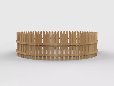 flexible picket fence 2  3D model