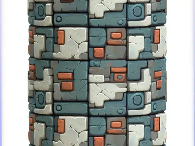 Stylized Wall Seamless Texture Texture 34