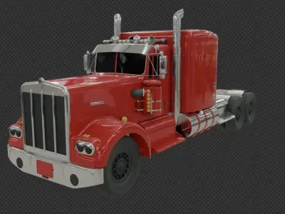 Kenworth W900A Low-poly 3D model