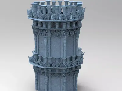 Celtic Tower 5 3D model