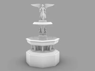 Bethesda Fountain Central Park NY 3D print model