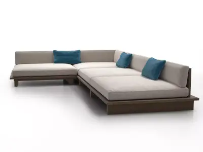 Maldives L-Sectional 3D model