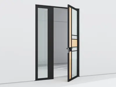 Aluminium door 247 3D model