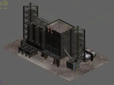 Future World - Industrial Zone 05 3D model
