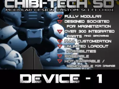 CHI TECH SD  DEVICE 1 COLLECTION 3D Model Pack