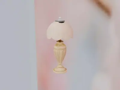 Marble-Arc Deco Glow Lamp 3D print model