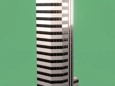 Skyscraper Office Building 3D model