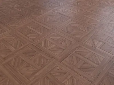Parquet - Laminate - Wooden floor 4 in 1 Low-poly 3D model