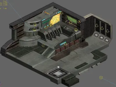 Repair shop indoor 30 3D model
