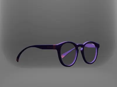 Polaroid Sunglasses 09 for Augmented Reality Low-poly 3D model