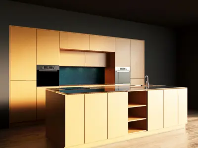 75-Kitchen3 matte 7 3D model
