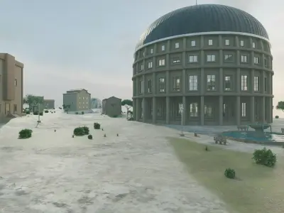 Dome Island 3D model