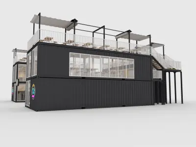 Container Cafe 4 3D model