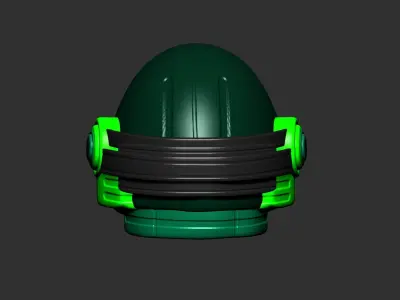 helmet high poly sculpt 3d printable ver 7 3D model 3D model 62