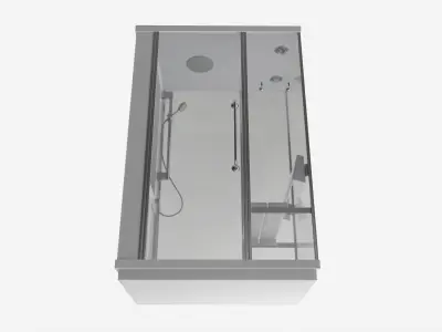 Shower-steam Two People Cabin 3D model