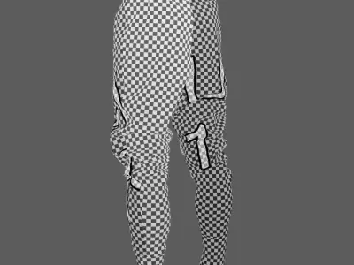 Puffer Pants - Trousers 3D model