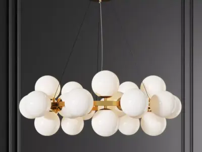 Dallas Maytoni Round Pendant Lamp 3D model