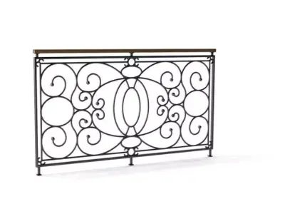 Black Detailed Designer Wall Decoration 3D model