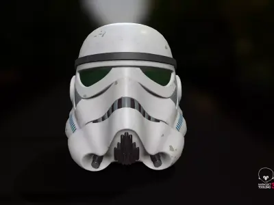 Star Wars The Black Series Imperial Stormtrooper Helmet Low-poly 3D model