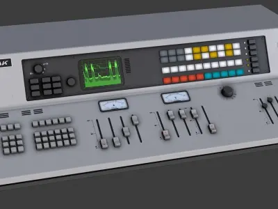 Control Desk 3 Low-poly 3D model