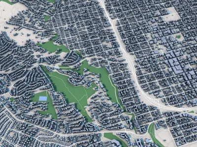 Santa Barbara City California 3D model