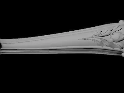 leg High quality 3d models for processing on a cnc machine  3D model 7