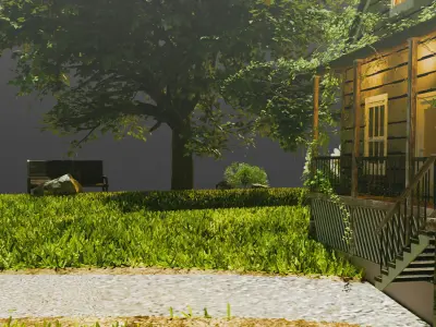 3D model of Magic book with a landscape - Nature 3D model