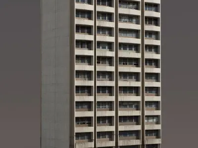 Residential Building 10 Low-poly 3D model