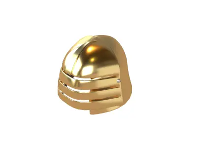 War Helmet V1 003 Low-poly 3D model